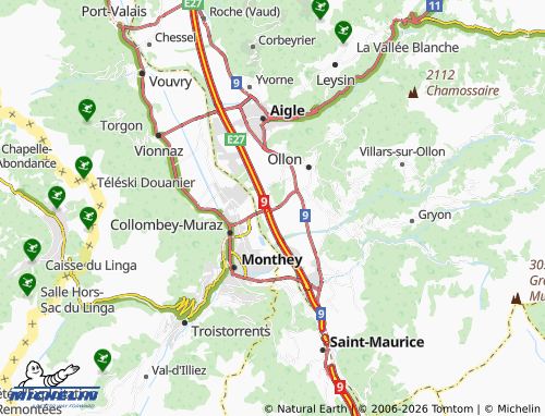 Mappa MICHELIN Saint-Triphon-Gare - ViaMichelin
