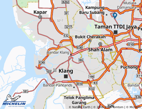 MICHELIN-Landkarte Bandar Klang - ViaMichelin