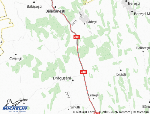 Mappa MICHELIN Ghinghești - ViaMichelin