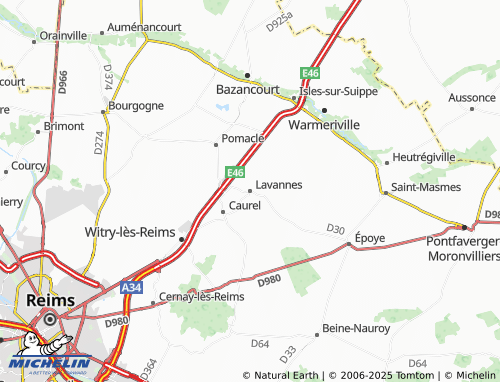 MICHELIN Lavannes map - ViaMichelin