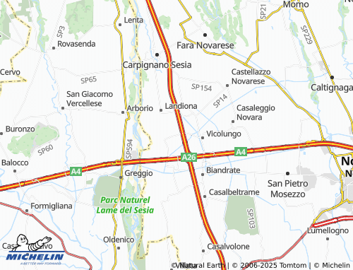 MICHELIN Cascina Baraggioli map - ViaMichelin