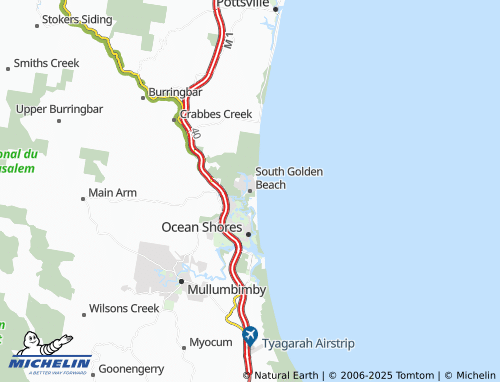 MICHELIN South Golden Beach map - ViaMichelin