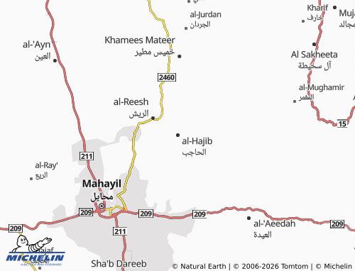 MICHELIN-Landkarte al-Hajib - ViaMichelin