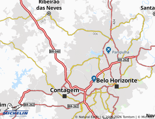 Mapa MICHELIN Recanto da Pampulha - ViaMichelin