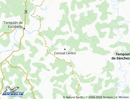 Mapa MICHELIN Corozal Centro - ViaMichelin