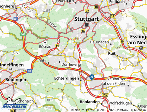 Mapa MICHELIN Möhringen - ViaMichelin