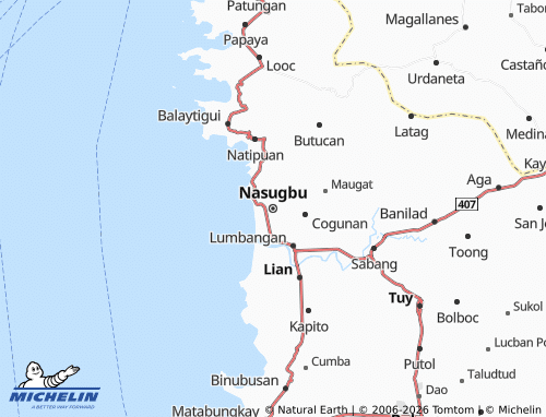 MICHELIN Nasugbu map - ViaMichelin