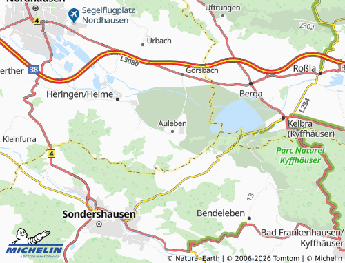MICHELIN Auleben map - ViaMichelin
