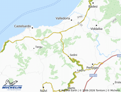 Mapa MICHELIN Littigheddu - ViaMichelin