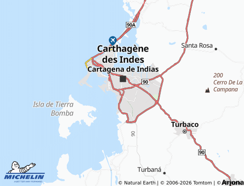 Carte MICHELIN Santa Clara - ViaMichelin