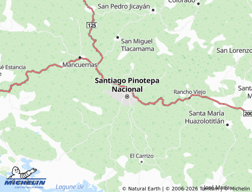 Kaart MICHELIN Pinotepa Nacional Centro - ViaMichelin
