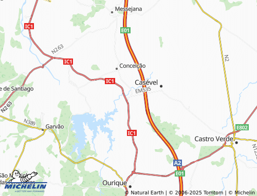 MICHELIN Estação d'Ourique map - ViaMichelin