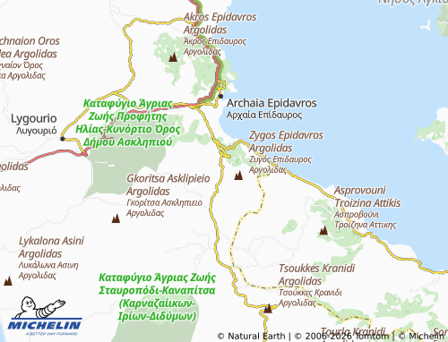 MICHELIN Koliaki map - ViaMichelin