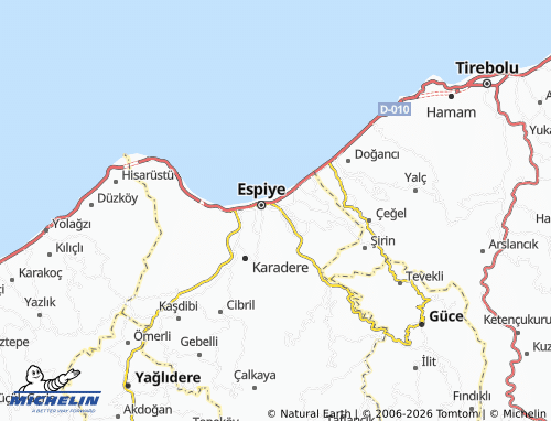 MICHELIN Boncukçu map - ViaMichelin