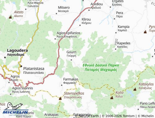 MICHELIN Fikardou map - ViaMichelin