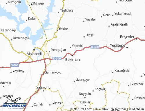 Mappa MICHELIN Bekirhan - ViaMichelin