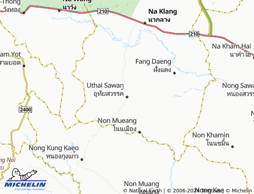 MICHELIN Uthai Sawan map - ViaMichelin