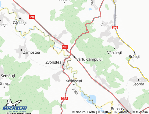 Carte MICHELIN Vârfu Câmpului - ViaMichelin