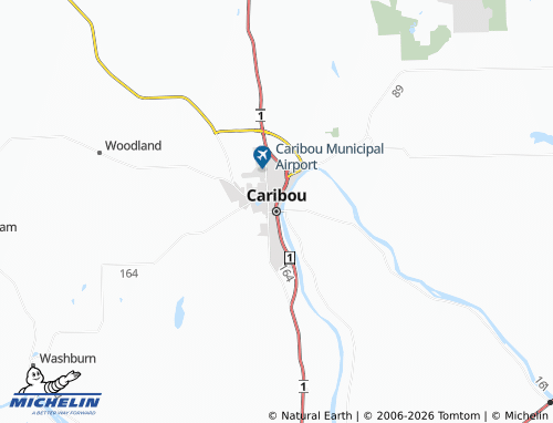 Mappa MICHELIN Caribou - ViaMichelin
