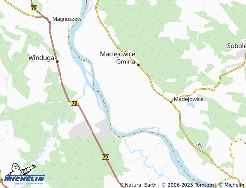 Mapa MICHELIN Podstolice - ViaMichelin