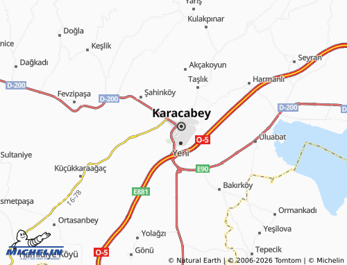 Mapa MICHELIN Mecidiye - ViaMichelin