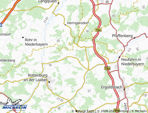 MICHELIN Oberroning map - ViaMichelin