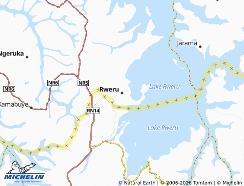 MICHELIN-Landkarte Rweru - ViaMichelin