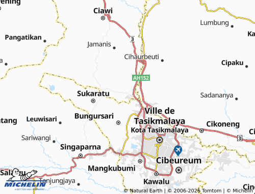 MICHELIN Sukasukur map - ViaMichelin
