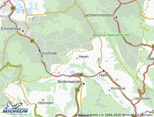 MICHELIN Heyen map - ViaMichelin