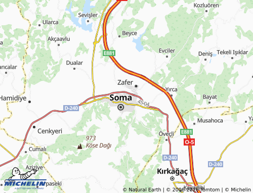 MICHELIN Onüç Eylül map - ViaMichelin