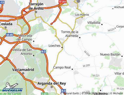 Mapa MICHELIN Loeches - ViaMichelin