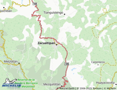 MICHELIN Agua Bendita, San Juango map - ViaMichelin