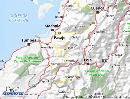 MICHELIN Piñas map - ViaMichelin