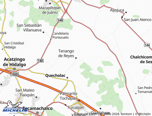 Carte MICHELIN Tenango de Reyes - ViaMichelin