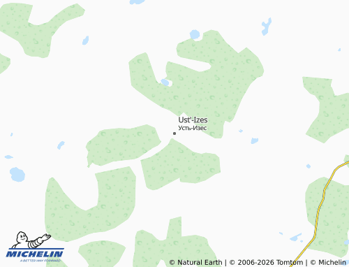 MICHELIN-Landkarte Ust'-Izes - ViaMichelin