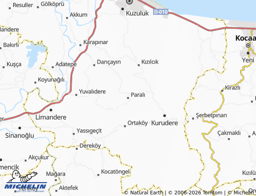 Mappa MICHELIN Paralı - ViaMichelin