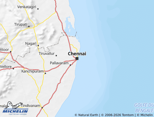 MICHELIN Tamil Nadu map - ViaMichelin