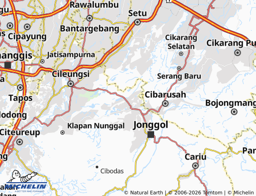 MICHELIN-Landkarte Cipeucang - ViaMichelin