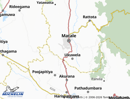 Mappa MICHELIN Pahalawela - ViaMichelin