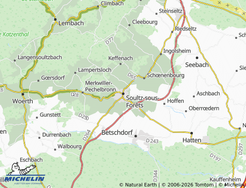 Mapa MICHELIN Soultz-sous-Forêts - ViaMichelin
