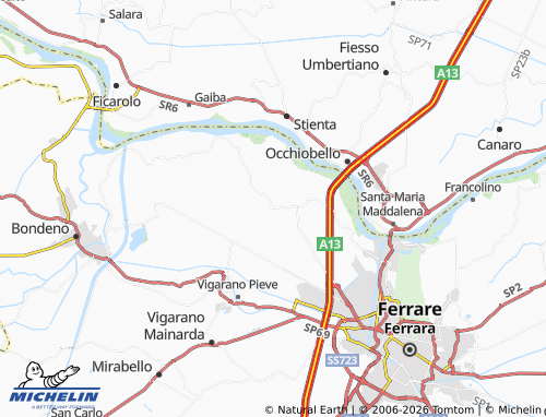MICHELIN-Landkarte Casaglia - ViaMichelin