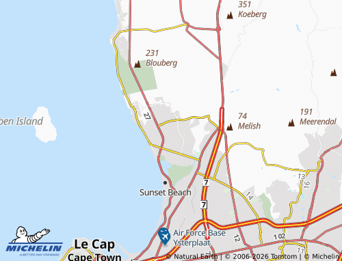 Mapa MICHELIN Blouberg - ViaMichelin