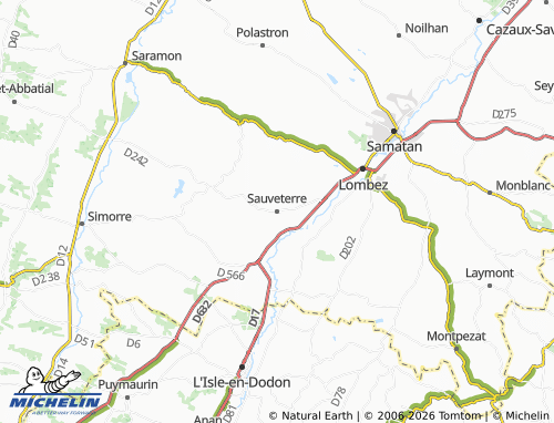 Mappa MICHELIN Sauveterre - ViaMichelin