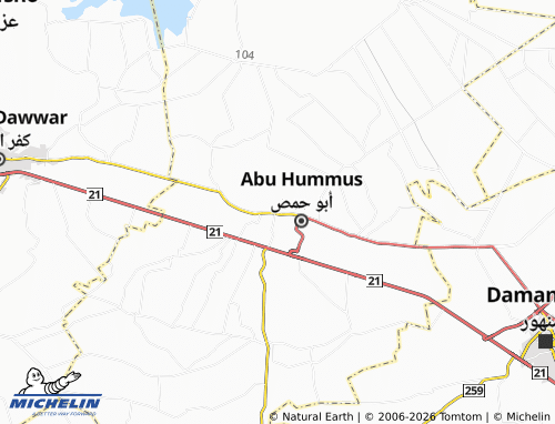 Mapa MICHELIN Kafr Azzaz - ViaMichelin