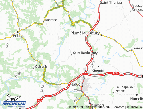 Mappa MICHELIN Saint-Barthélemy - ViaMichelin