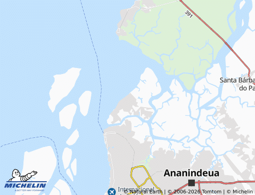 Mapa MICHELIN Água Boa - ViaMichelin