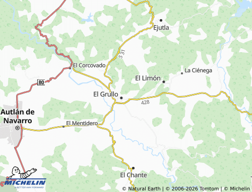 MICHELIN Pocito Santo map - ViaMichelin