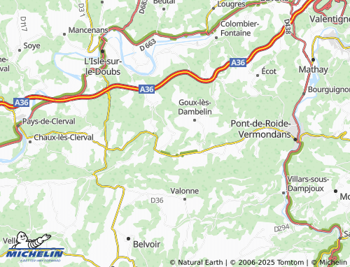 Carte MICHELIN Hyémondans - ViaMichelin