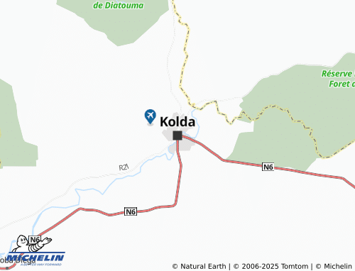 Mapa MICHELIN Kolda - ViaMichelin