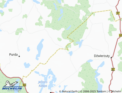 Mapa MICHELIN Gąsiorowo - ViaMichelin